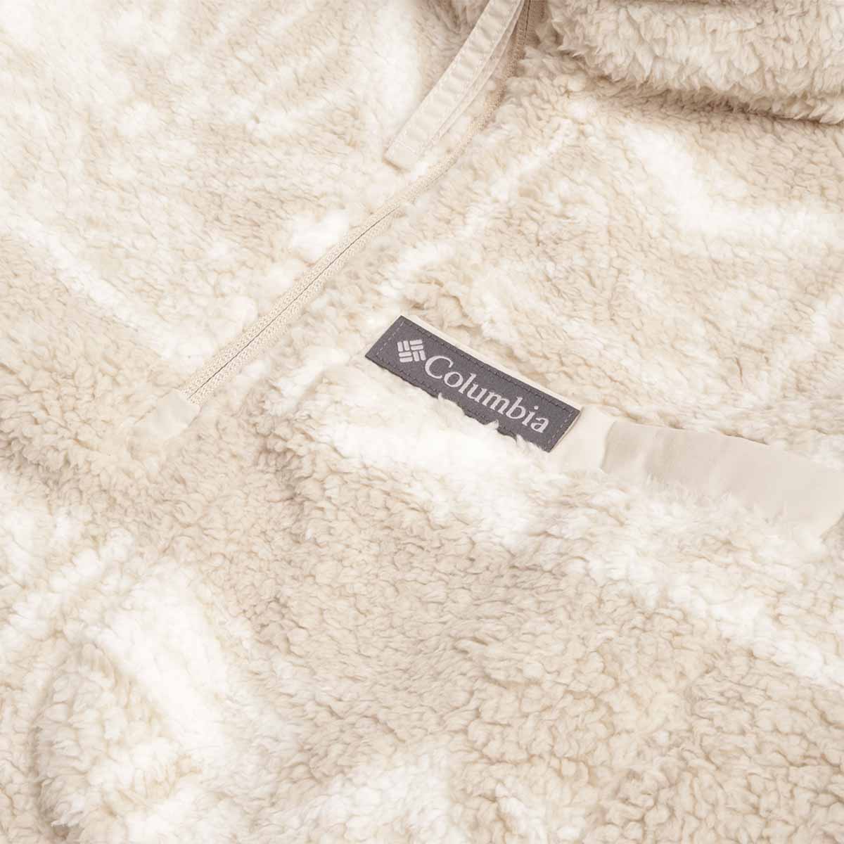 main Columbia Rugged Ridge High Pile Half Zip Jacket, Dark Stone Deschutes Days, Detail Shot 2