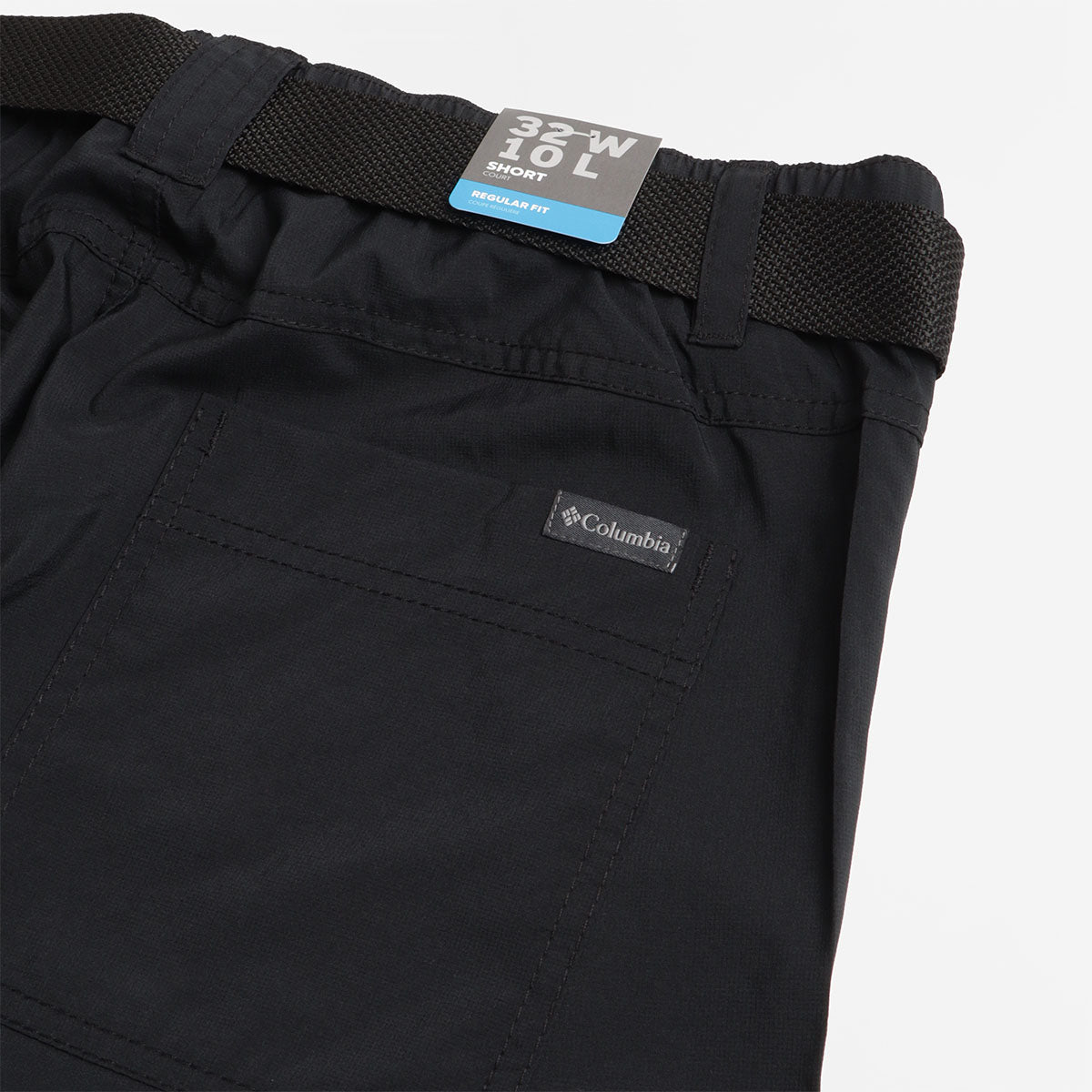 Columbia Silver Ridge Utility Cargo Walking Shorts, Black, Detail Shot 5