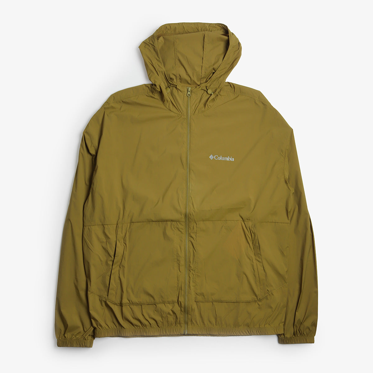 Columbia Street Heights Windbreaker Jacket, Mossy Green, Detail Shot 1