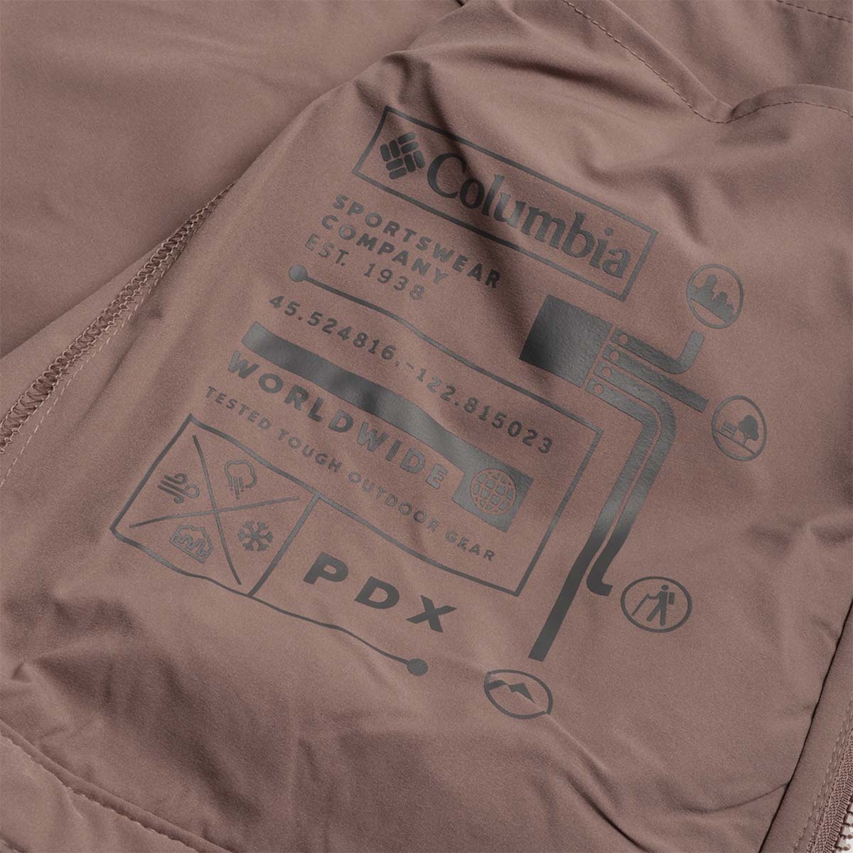 main Columbia Street Heights Jacket, Iron, Detail Shot 5