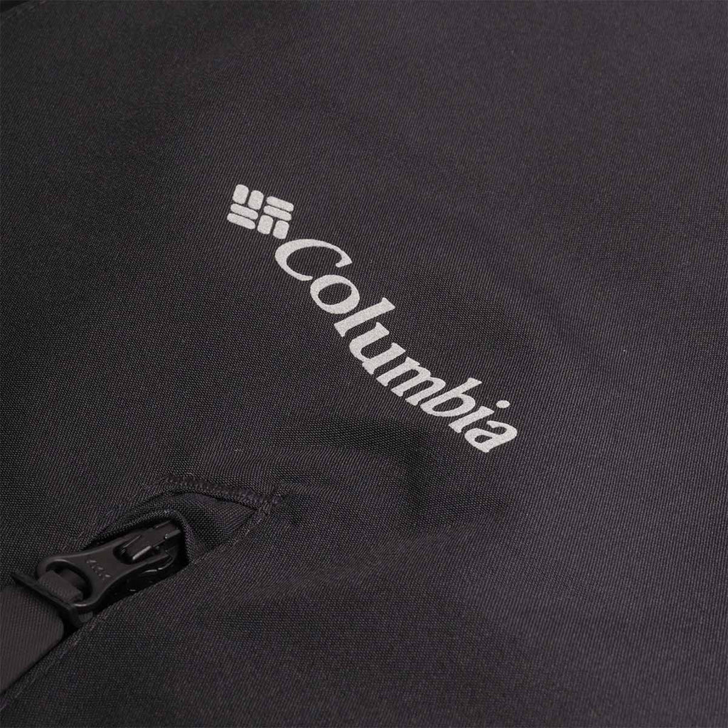 Columbia chest logo on black Striker 3L jacket