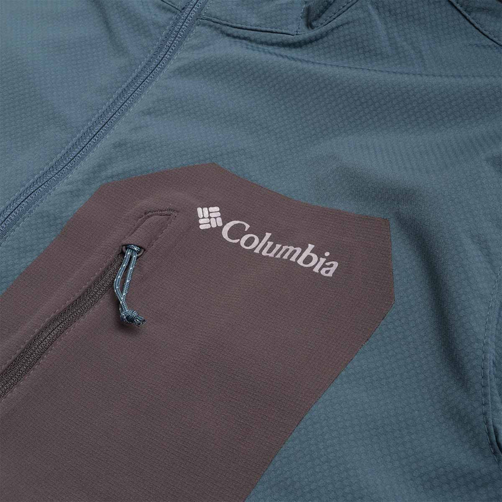 Columbia Tall Heights III Hooded Softshell Jacket, Everblue Shark, Detail Shot 2