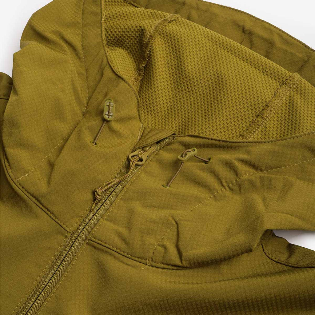 Columbia Tall Heights III Hooded Softshell Jacket, Mossy Green Greenscape, Detail Shot 6