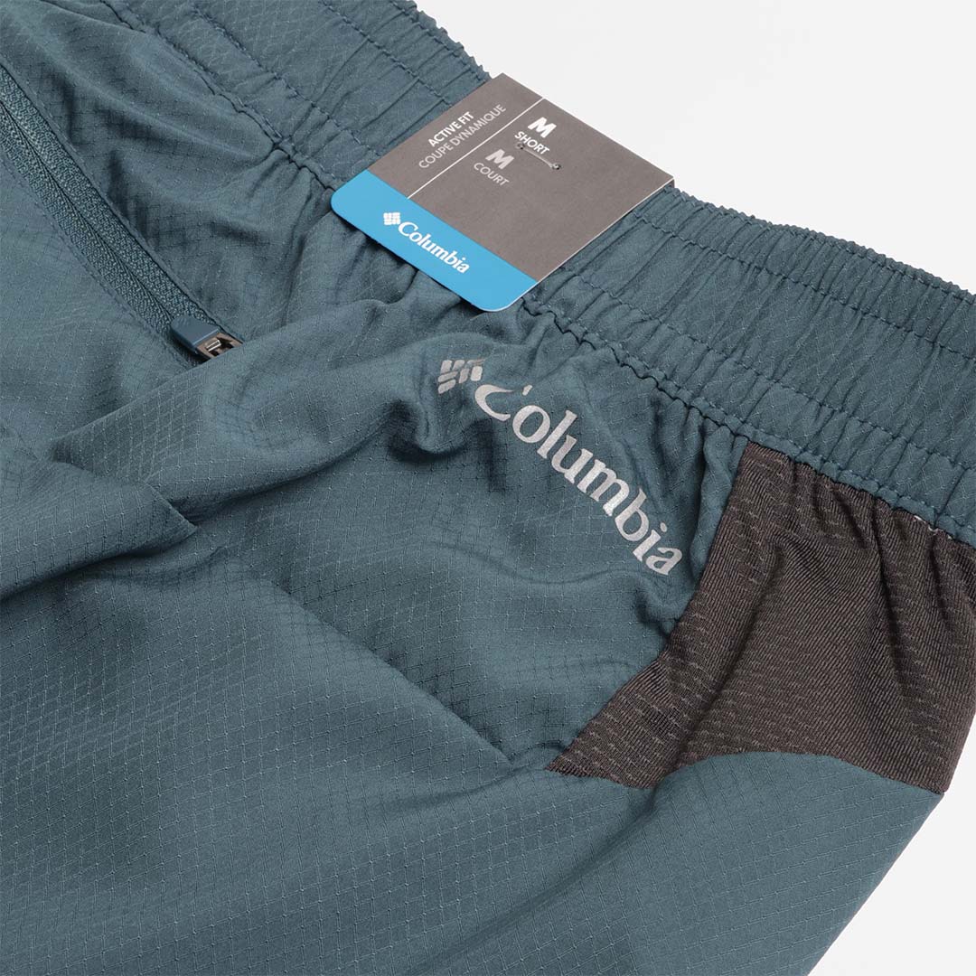 main Columbia Three Pitch Shorts, Shark, Detail Shot 5