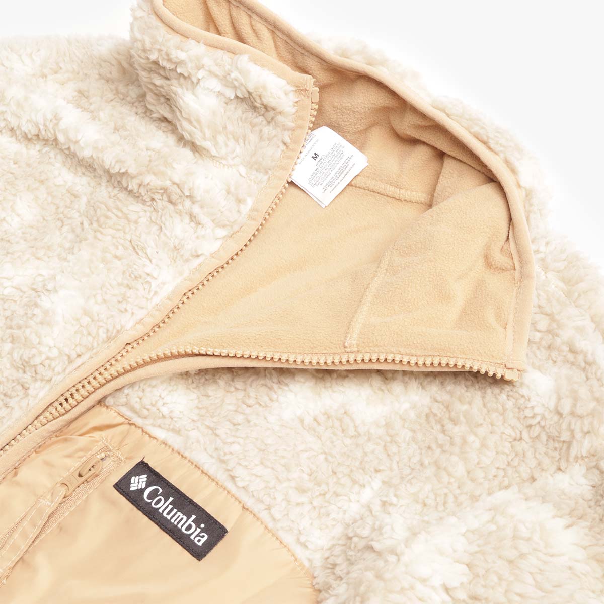 Columbia Winter Pass Reversible Fleece Jacket, Canoe Dark Stone Peaked Tonal, Detail Shot 3