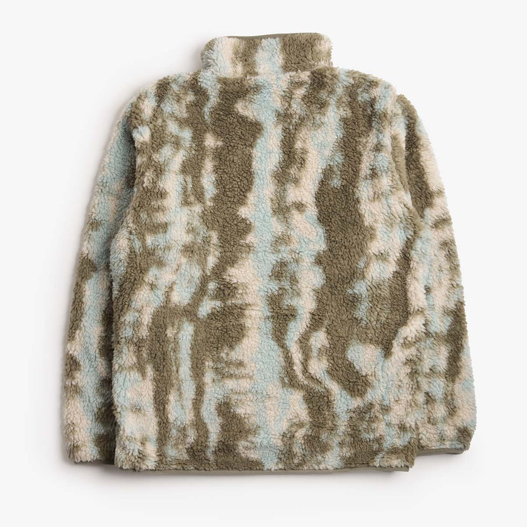 Columbia Winter Pass Reversible Fleece Jacket, Stone Green Tracks, Detail Shot 4