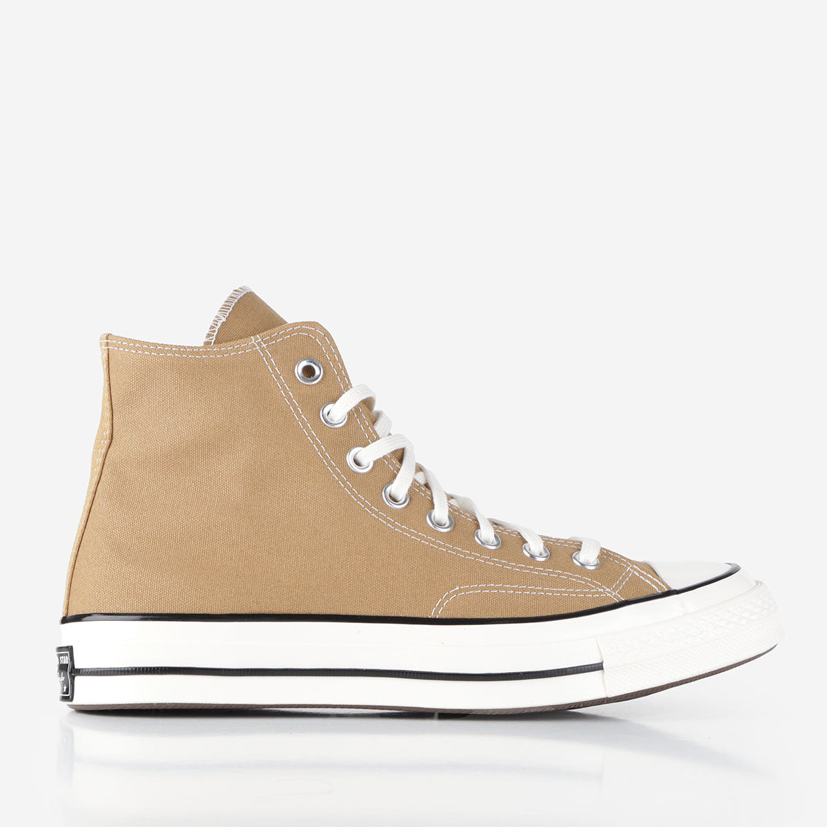 Converse Chuck Taylor 70 Hi Shoes, Toadstool Tan Egret Black, Detail Shot 1