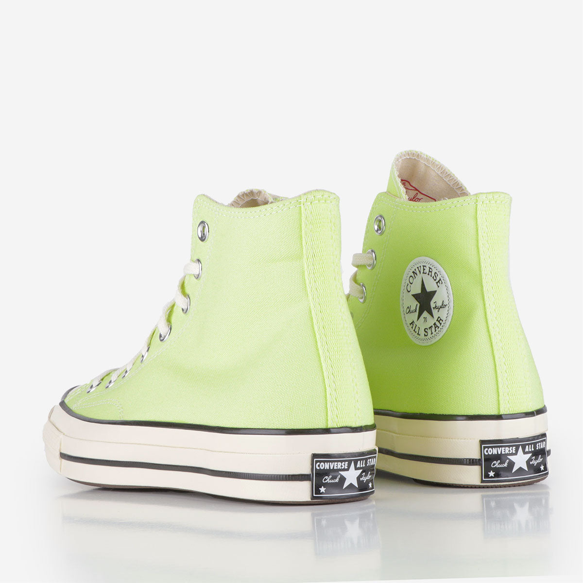 Converse Chuck Taylor Hi Shoes, Citron This/Egret/Black, Detail Shot 3