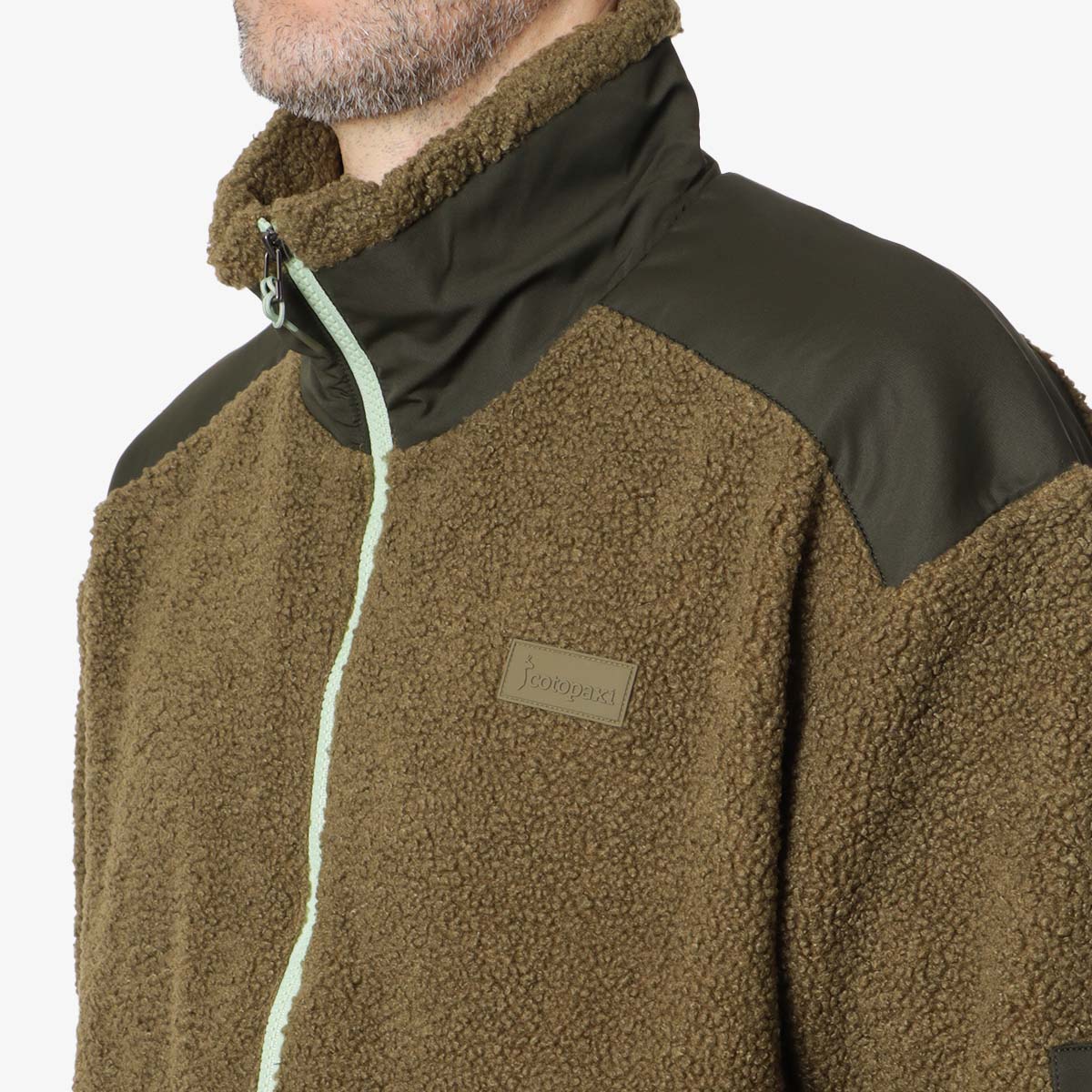 Cotopaxi Bacano Fleece Jacket, Live Oak and Woods, Detail Shot 2