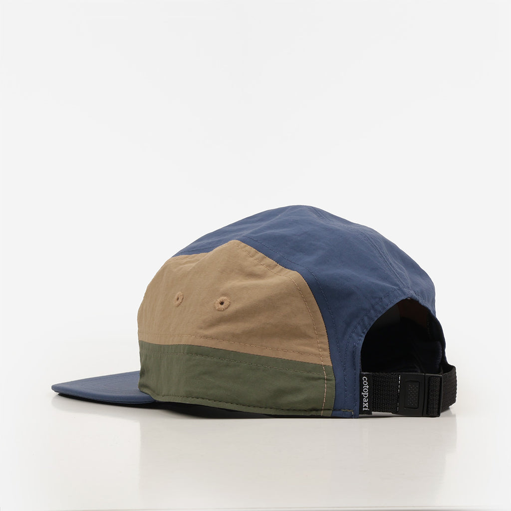Cotopaxi Tech 5-Panel Hat, Fjord Deep Sea, Detail Shot 1