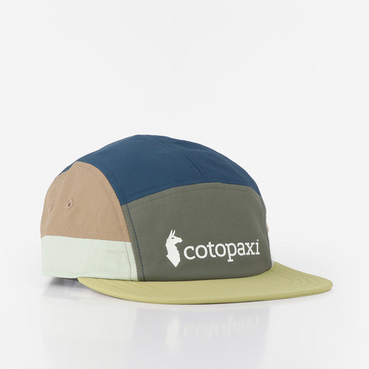 Cotopaxi Tech 5-Panel Hat, Fatigue, Lemongrass, Detail Shot 1