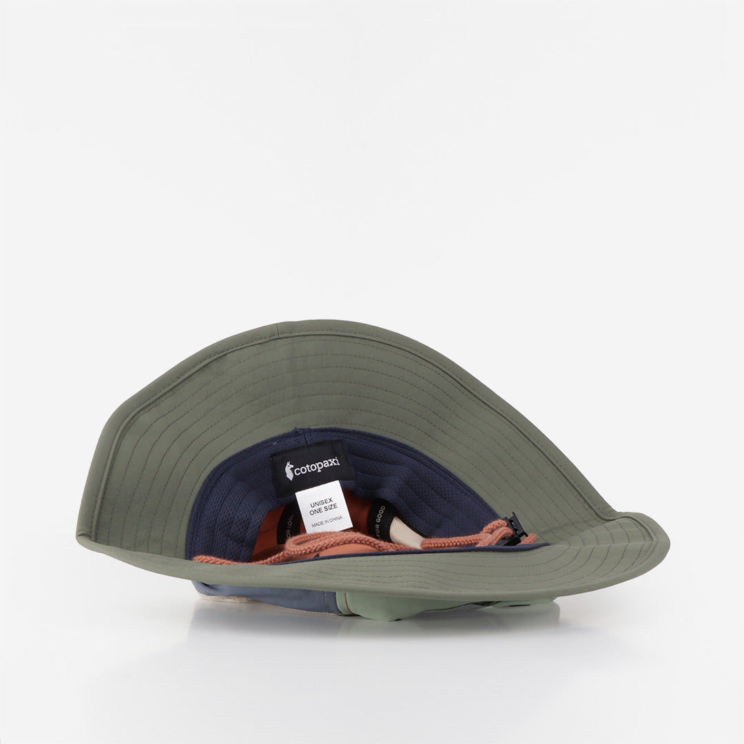Cotopaxi Tech Bucket Hat, Green Tea, Fatigue, Detail Shot 4