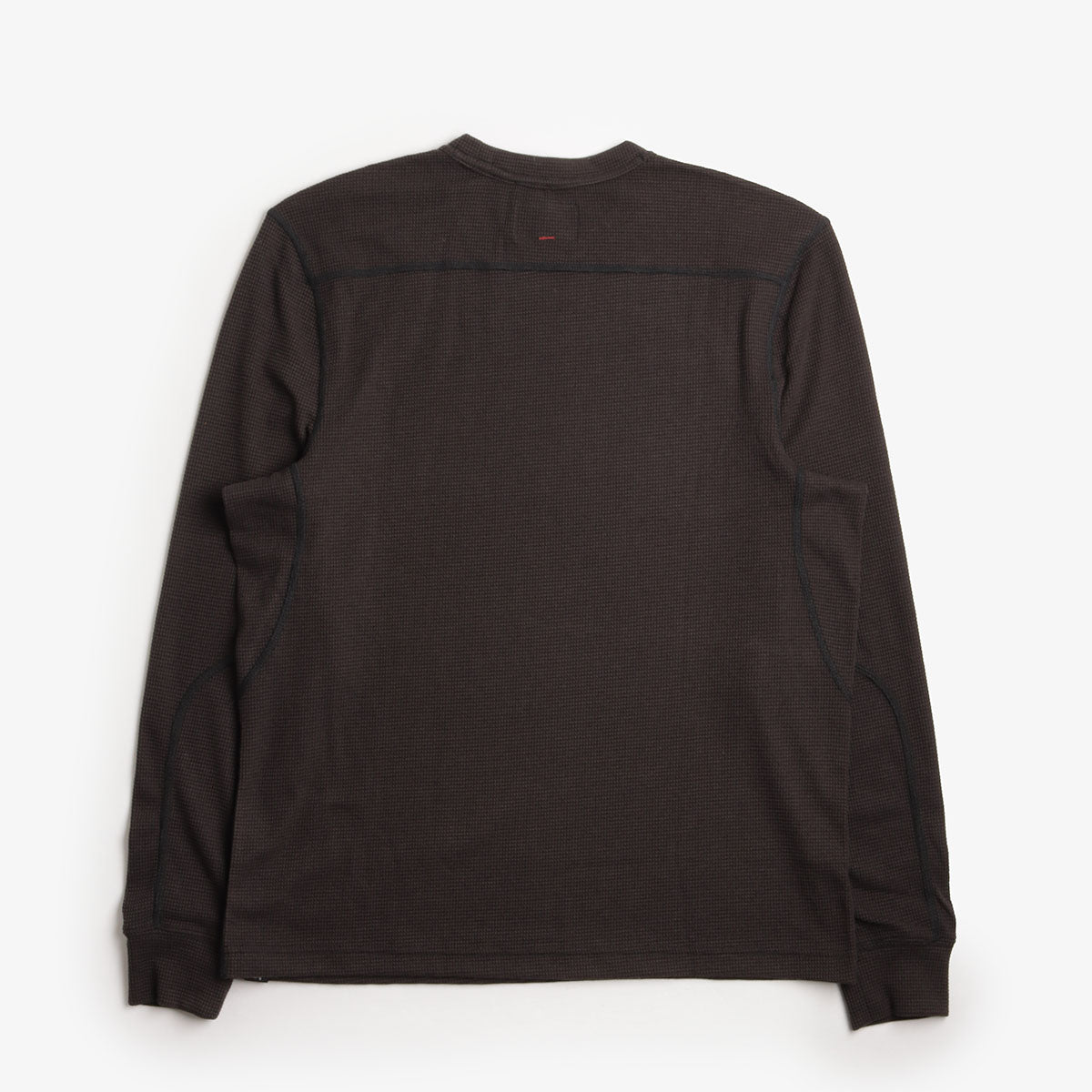 Danner Santiam Waffle Long Sleeve T-Shirt, Black, Detail Shot 2