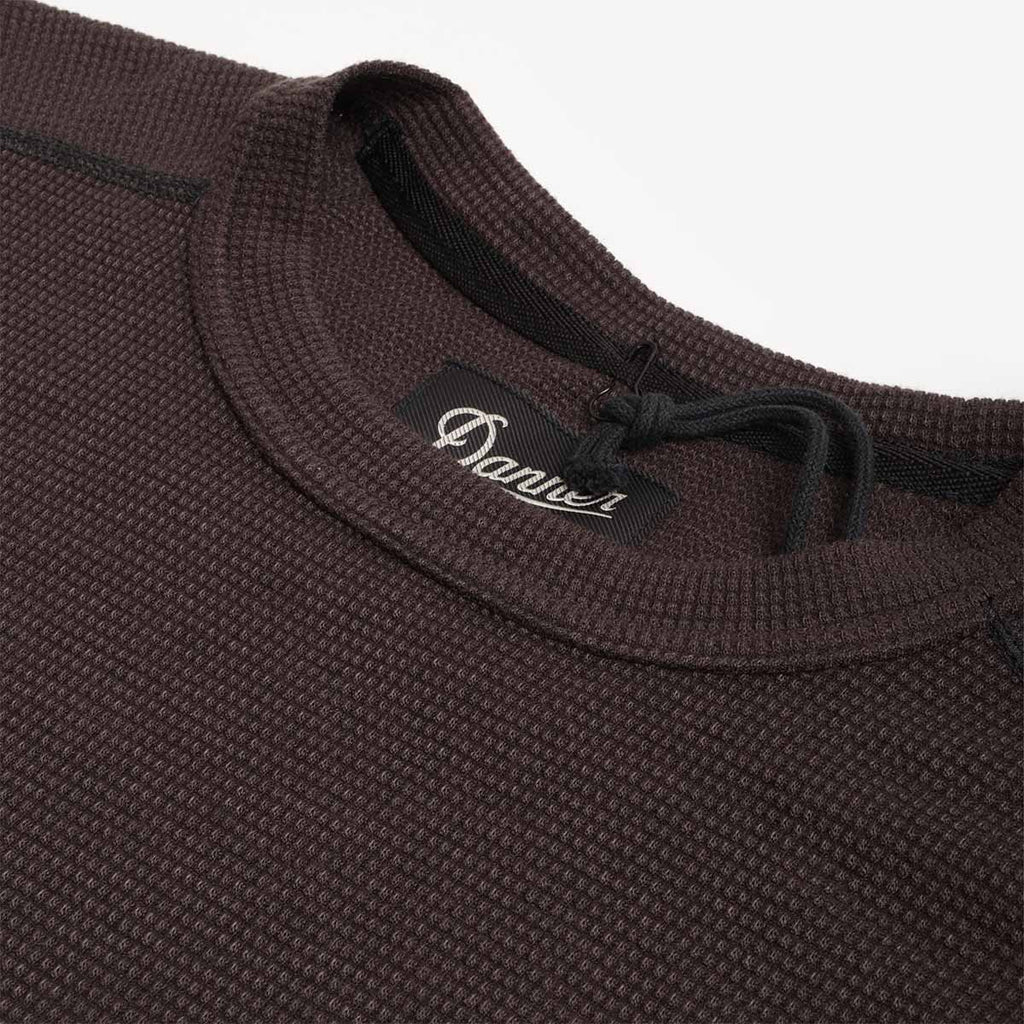 Danner Santiam Waffle Long Sleeve T-Shirt, Black, Detail Shot 3