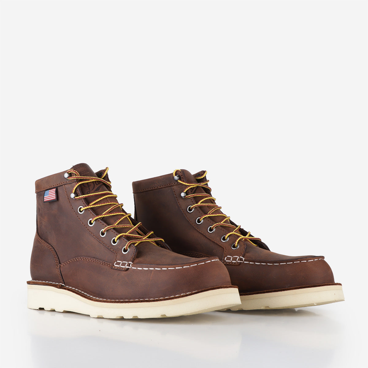 Danner Bull Run Moc Toe 6" Boots - D Standard Fit, Brown, Detail Shot 2
