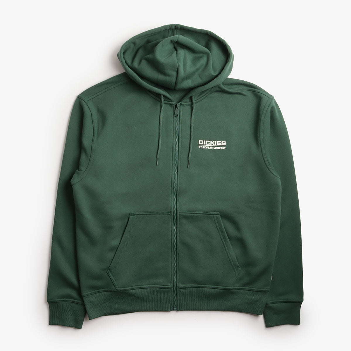 main Dickies Bolivar Full Zip Hoodie, Pine Needle Green, Detail Shot 1