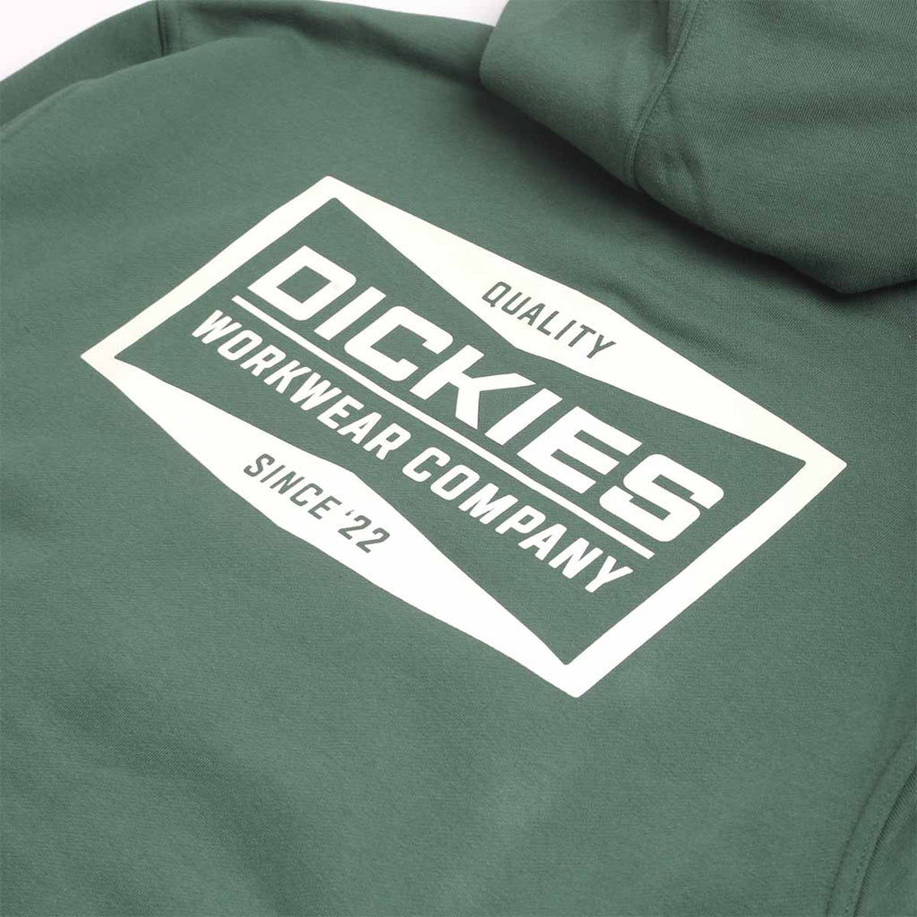 Dickies Bolivar Full Zip Hoodie, Pine Needle Green, Detail Shot 7