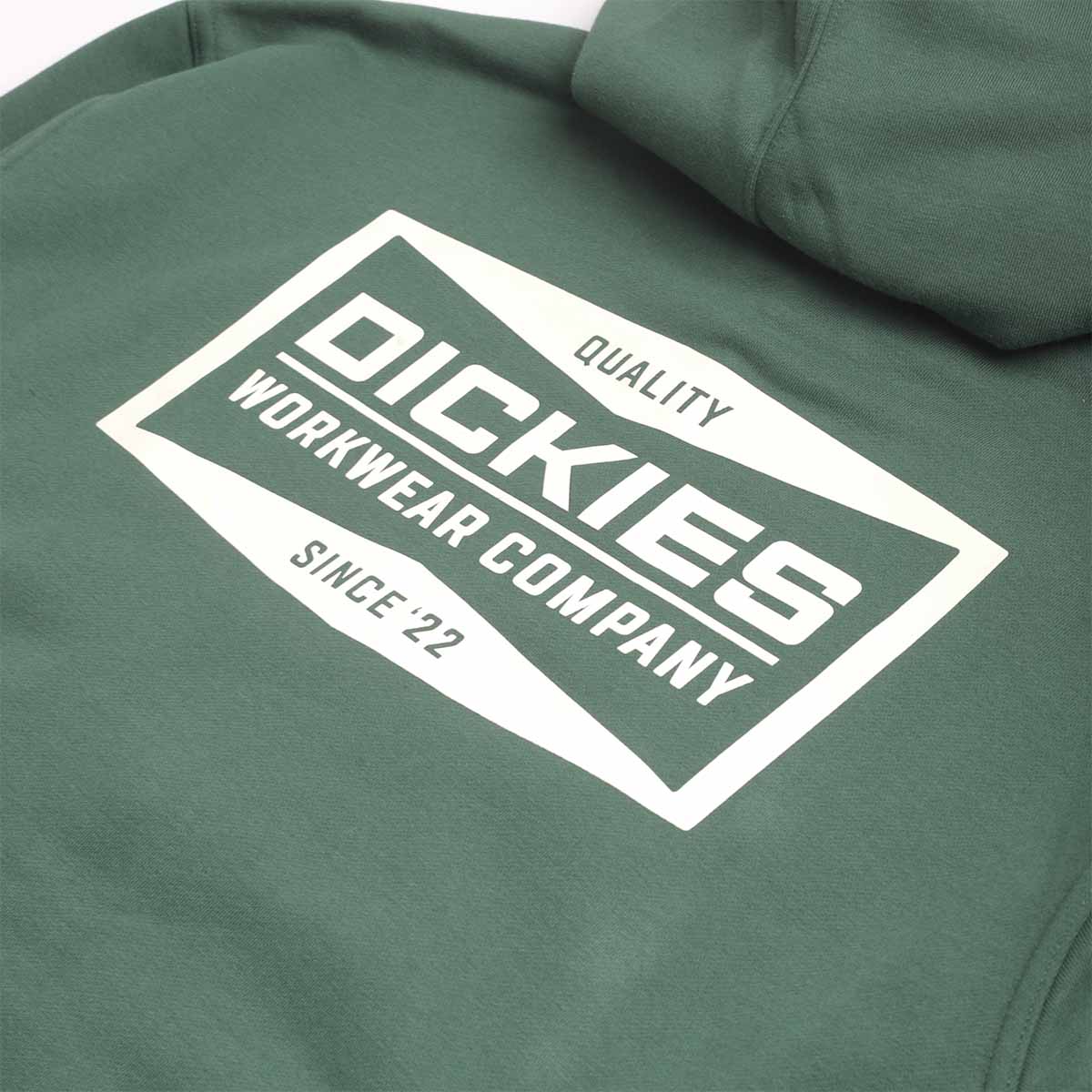 main Dickies Bolivar Full Zip Hoodie, Pine Needle Green, Detail Shot 7