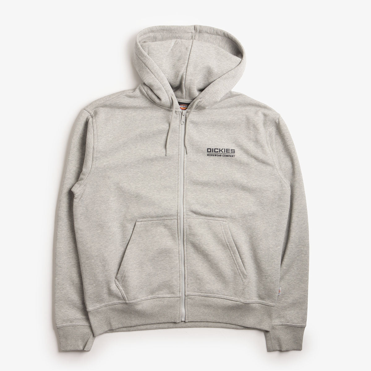 main Dickies Bolivar Full Zip Hoodie, Grey Melange, Detail Shot 1