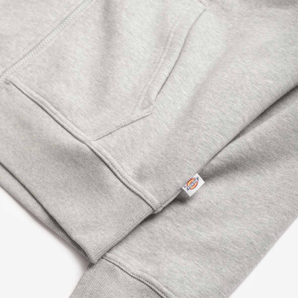Dickies Bolivar Full Zip Hoodie, Grey Melange, Detail Shot 4