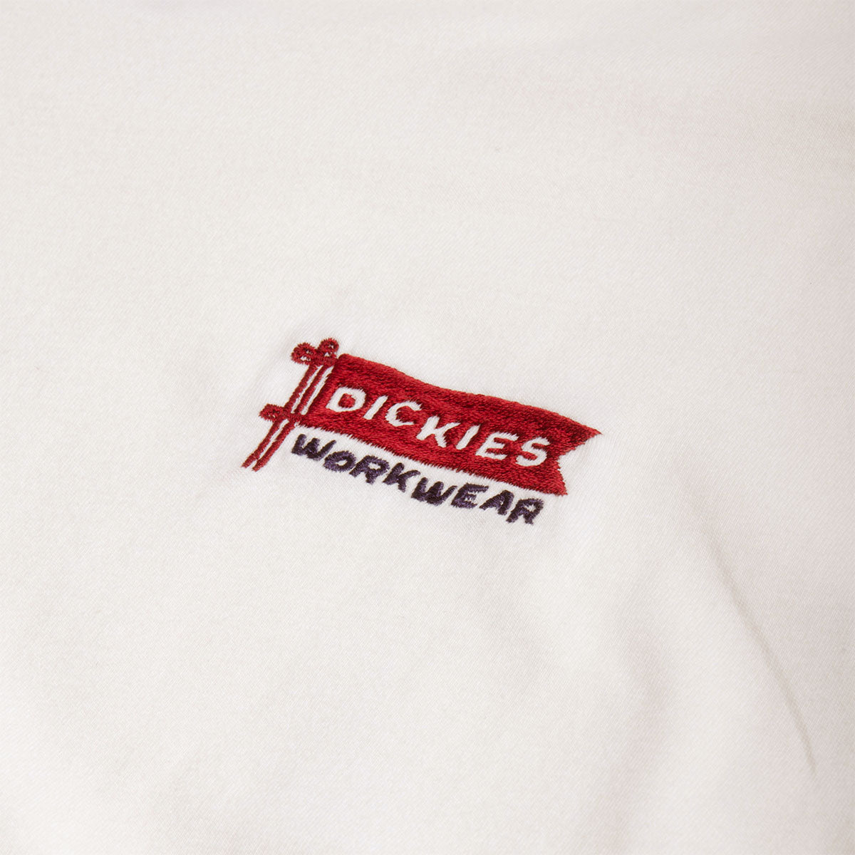 Dickies Flag T-Shirt, Egret, Detail Shot 2