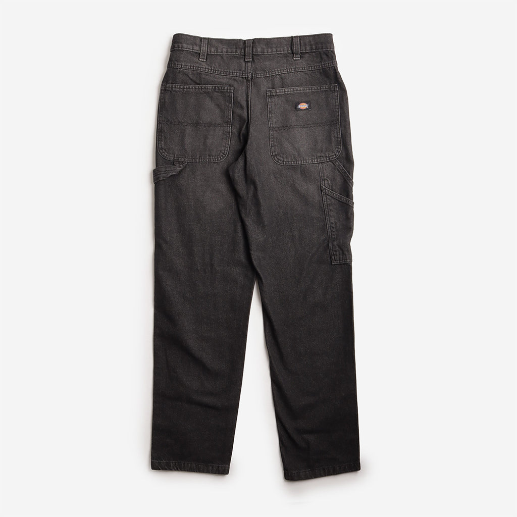 Dickies Garyville Denim Trousers, Black Wash Faded, Detail Shot 2