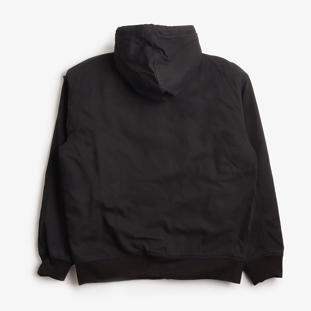 Dickies Hilham Hooded Canvas Jacket, Black, Detail Shot 4