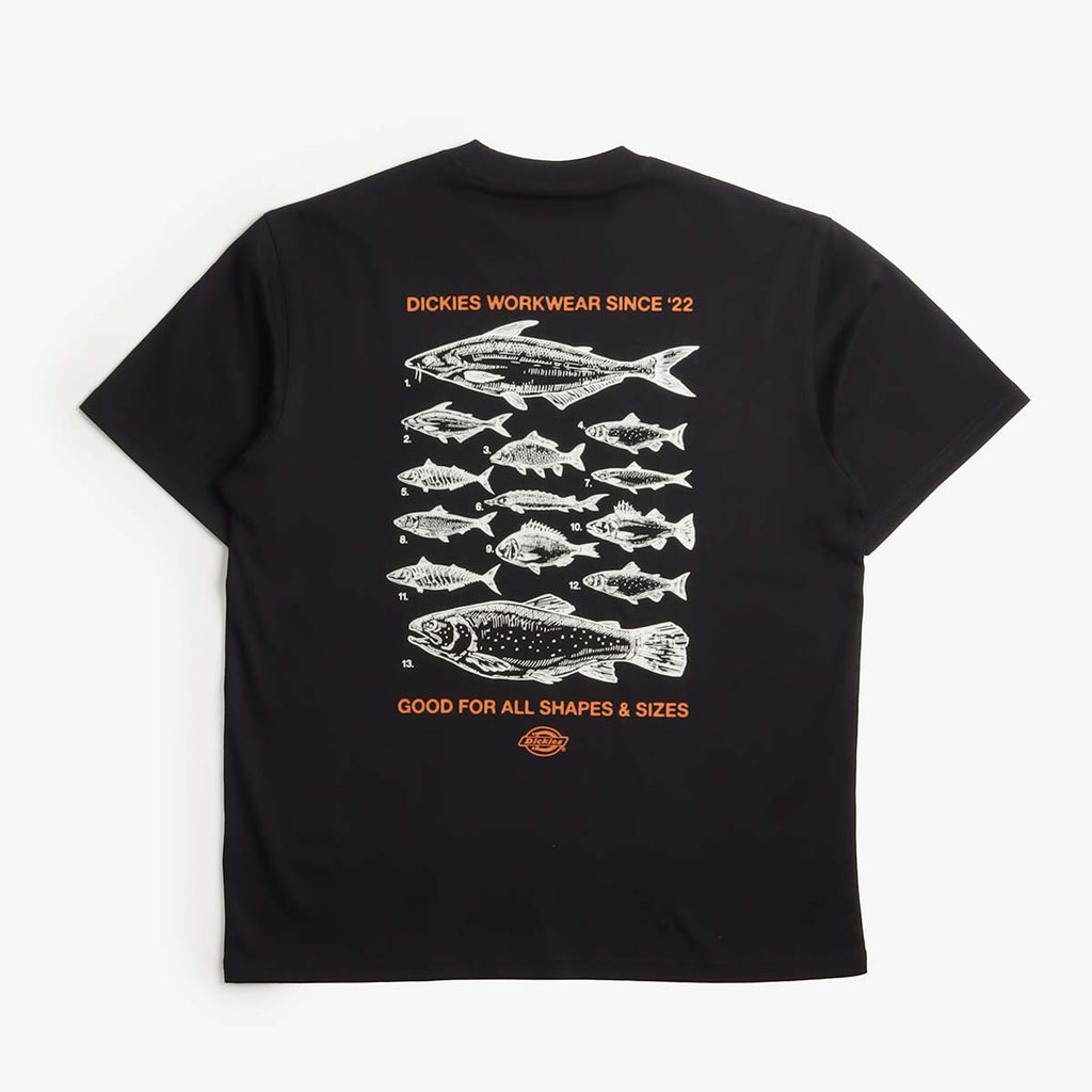 Dickies Laryville T-Shirt, Black, Detail Shot 1