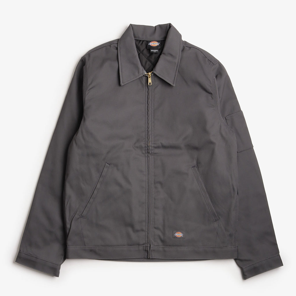 Dickies Lined Eisenhower Jacket, Charcoal Grey, Detail Shot 1