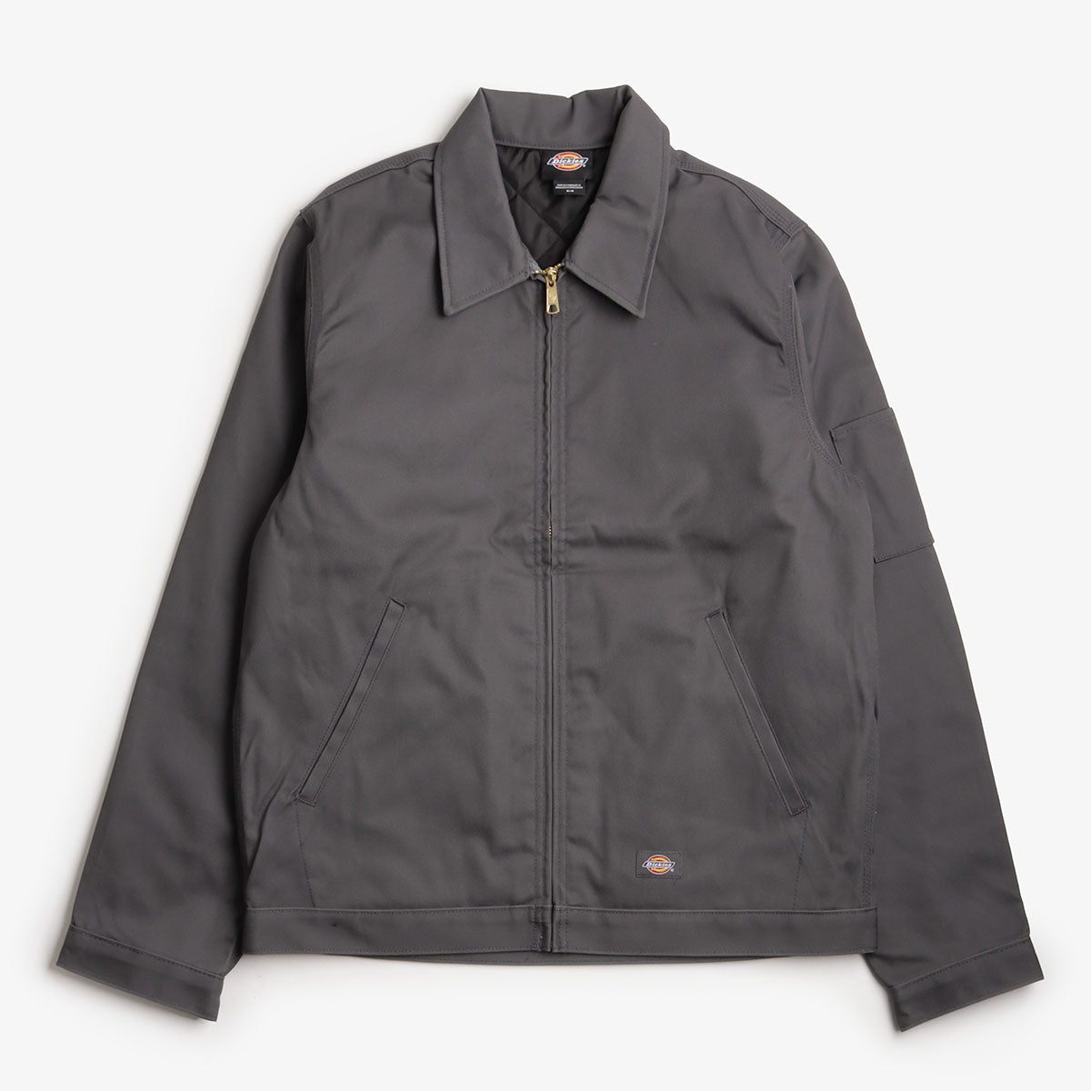 main Dickies Lined Eisenhower Jacket, Charcoal Grey, Detail Shot 1