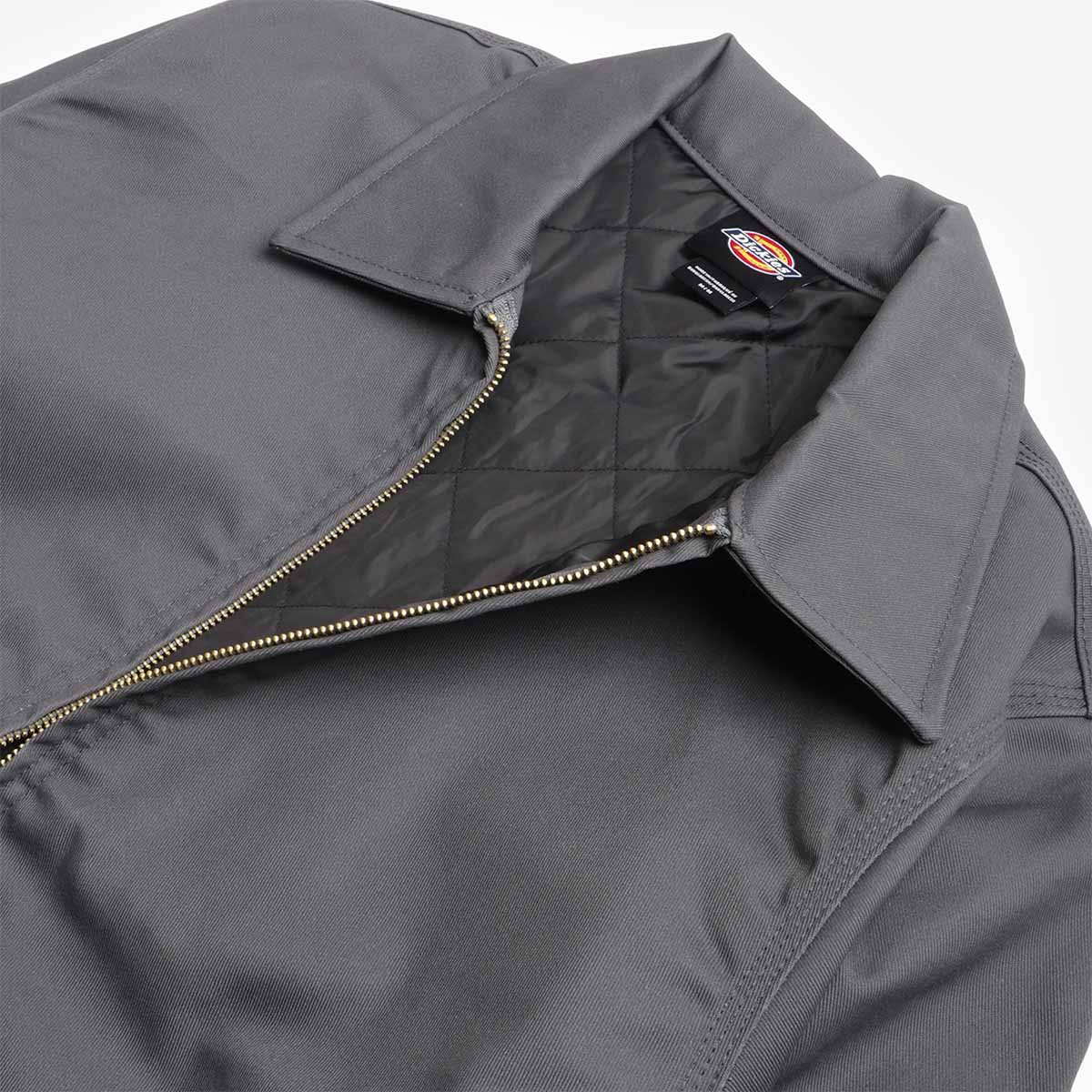 main Dickies Lined Eisenhower Jacket, Charcoal Grey, Detail Shot 4