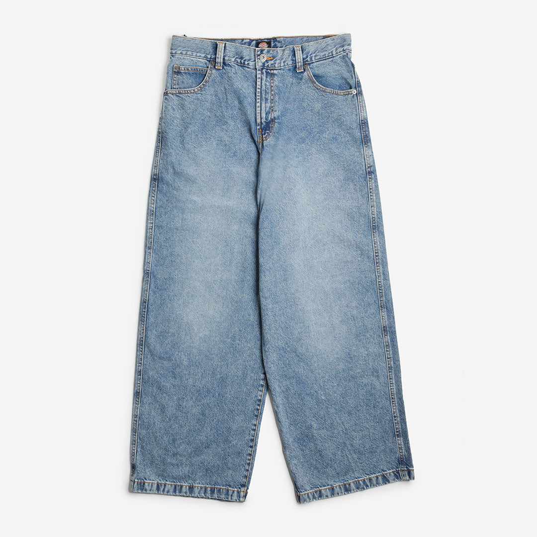 Dickies Loose Wave Denim Jeans, Light Blue, Detail Shot 1