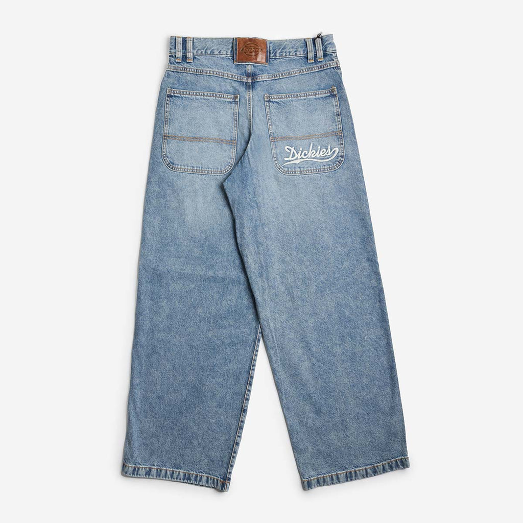 Dickies Loose Wave Denim Jeans, Light Blue, Detail Shot 3
