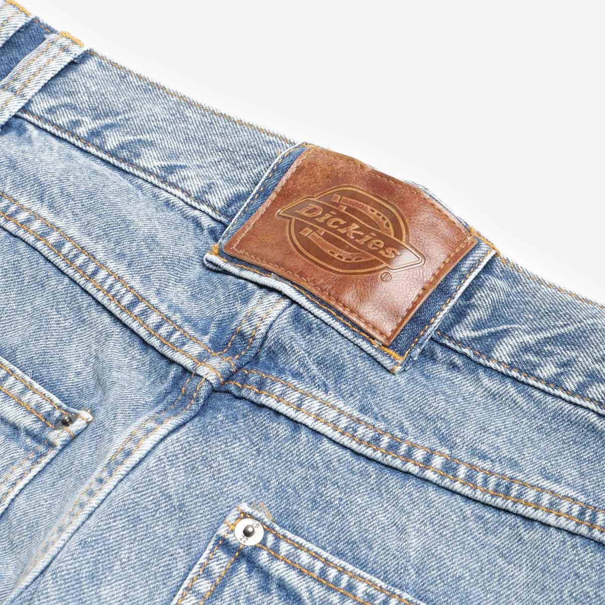 Dickies Loose Wave Denim Jeans, Light Blue, Detail Shot 5