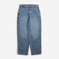 Dickies Madison Baggy Fit Denim Trousers, Rinsed Blue with Fade, Detail Shot 1