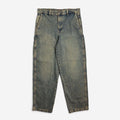 Dickies Madison Denim Trousers, Yellow Fade Indigo, Detail Shot 1