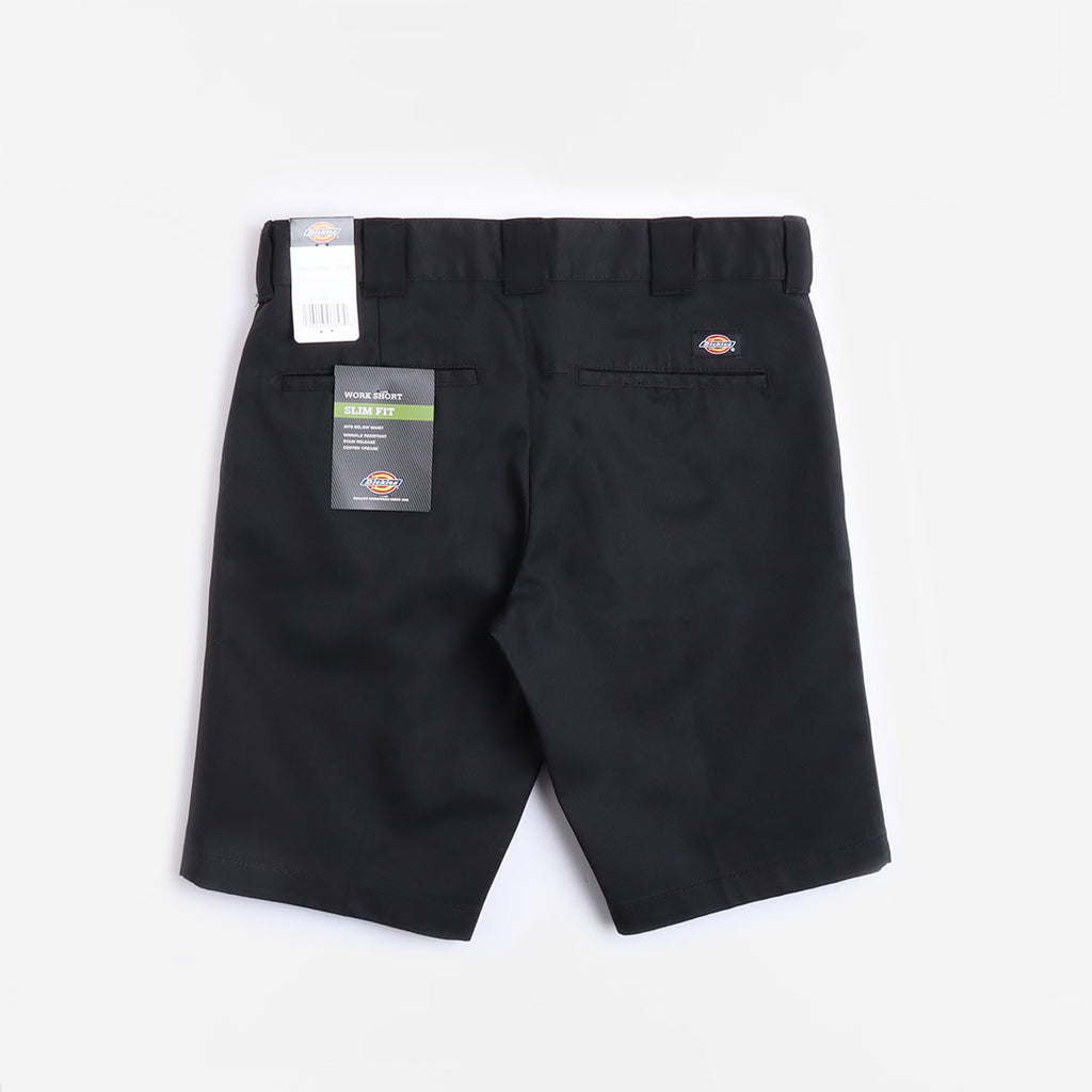 Dickies Slim Fit Recycled Shorts, Black, Detail Shot 3