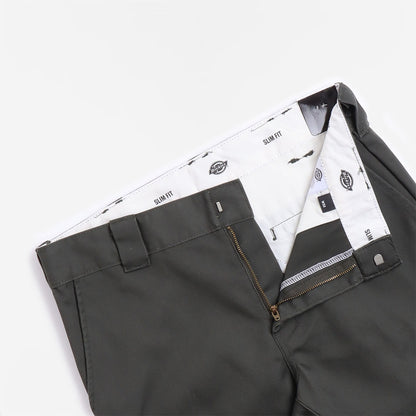 Dickies Slim Fit Recycled Shorts, Olive Green, Detail Shot 2