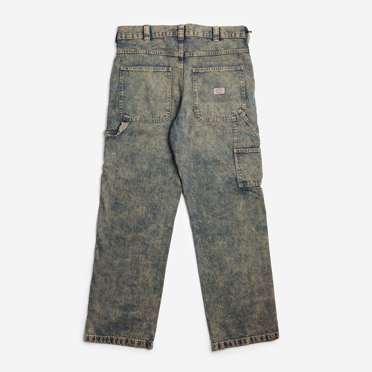 Dickies Stevensville Carpenter Trousers, Yellow Fade Indigo, Detail Shot 4