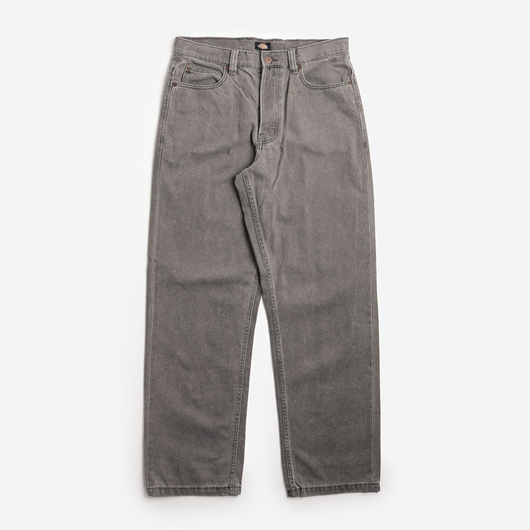 main Dickies Thomasville Denim Trousers, Grey Wash Tinted, Detail Shot 1