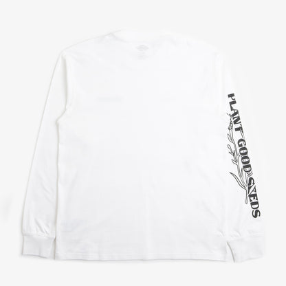 Dickies Timberville Long Sleeve T-Shirt, White, Detail Shot 5