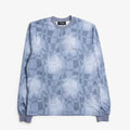 Dime Abstract Long Sleeve T-Shirt, Static Blue, Detail Shot 1
