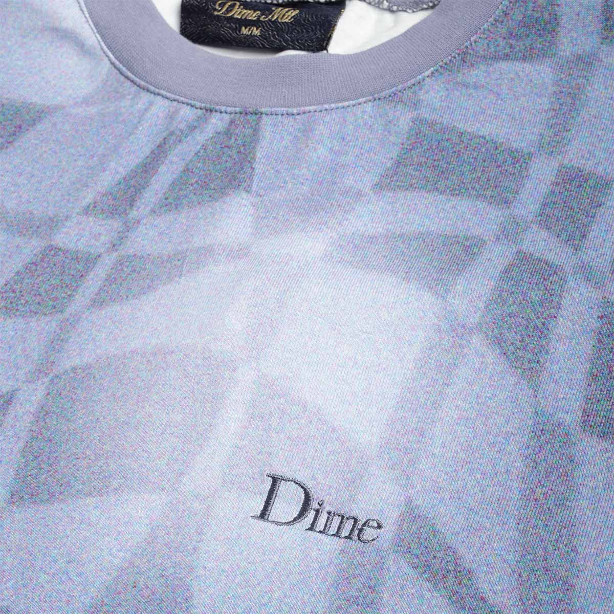 Dime Abstract Long Sleeve T-Shirt, Static Blue, Detail Shot 2
