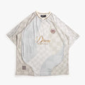 Dime Checkered Home Jersey, Cream, Detail Shot 1