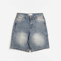 Dime Classic Denim Shorts, Sandblasted Indigo, Detail Shot 1