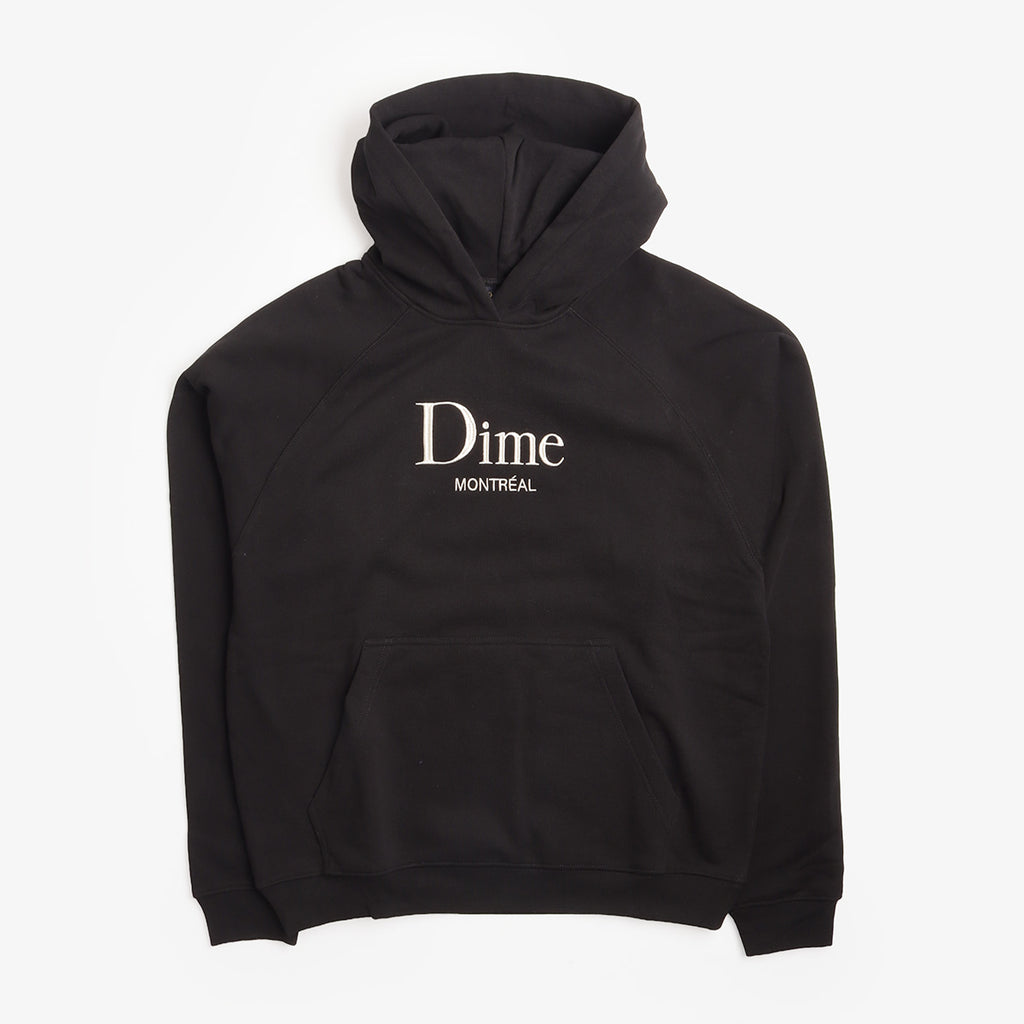 Dime Classic Dime Mtl Hoodie in Black, front view