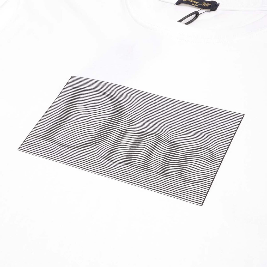 Dime Classic Don't Look T-Shirt, White, Detail Shot 2