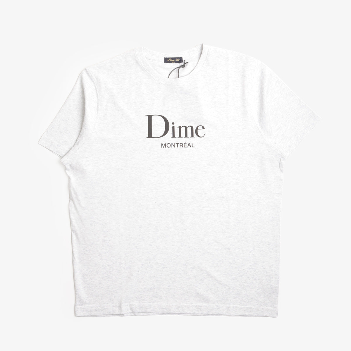 Dime Classic Dime Mtl T-Shirt in Ash Grey, front view