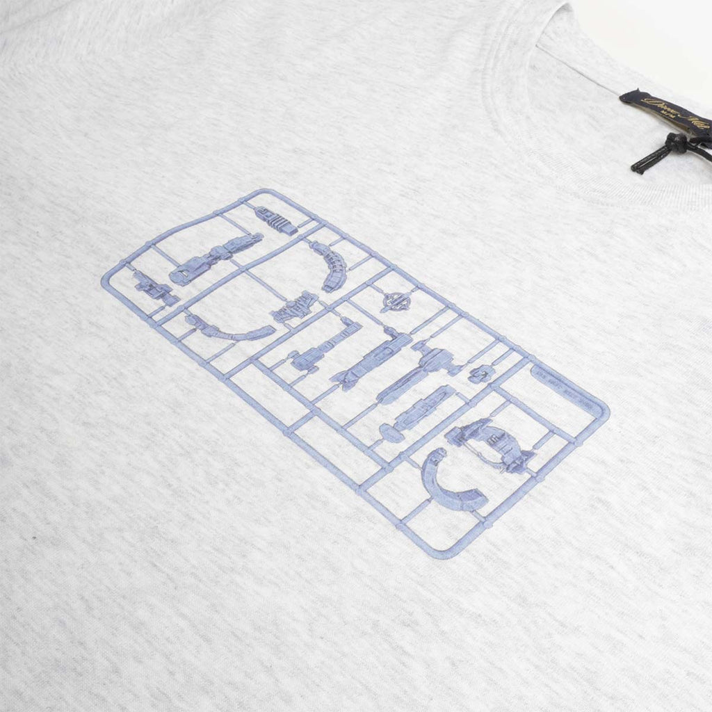 Dime model kit sprue chest print on ash grey cotton
