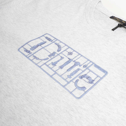 Dime model kit sprue chest print on ash grey cotton